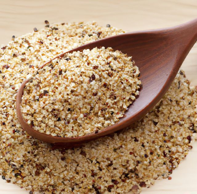 Close up of wooden spoon and multiple grains of rice quinoa on white background - Download Free Stock Photos Pikwizard.com