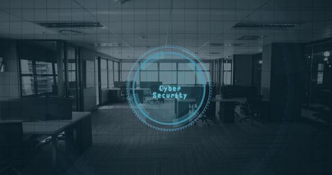cyber security digital interface in modern office environment - Download Free Stock Images Pikwizard.com