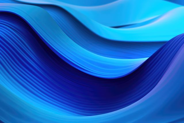 Abstract Blue Wavy Lines with Smooth Gradient - Download Free Stock Images Pikwizard.com