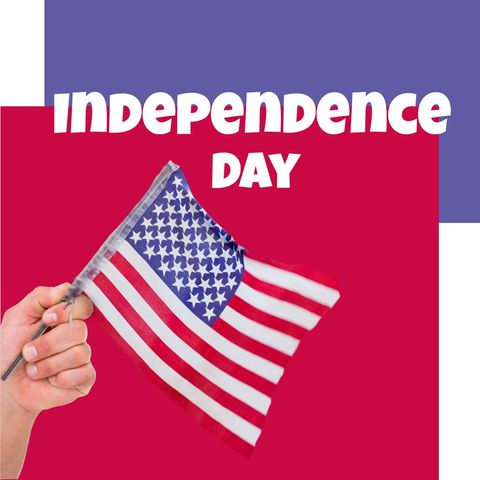hand holding american flag celebrating independence day - Download Free Stock Templates Pikwizard.com