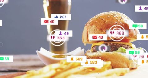 Driving social media engagement with gourmet burger, fries and beer