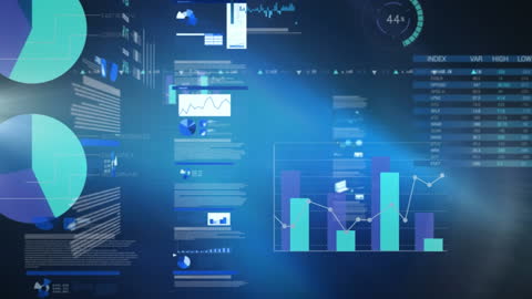 Data Analytics with Futuristic Interface Design