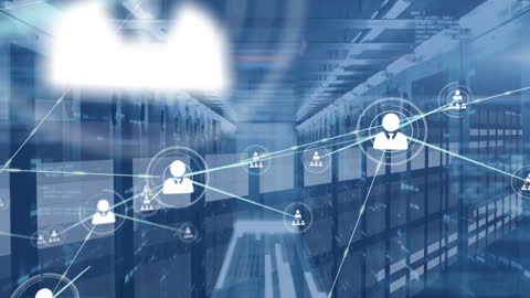 Network Connections in Data Center Servers Visualization