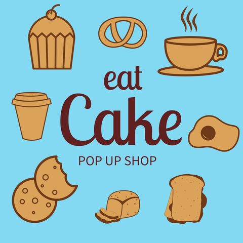 Whimsical Bakery Pop-Up Shop Marketing Design - Download Free Stock Templates Pikwizard.com