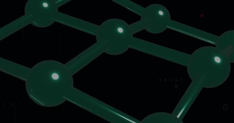 Molecular structure with binary coding background technology concept