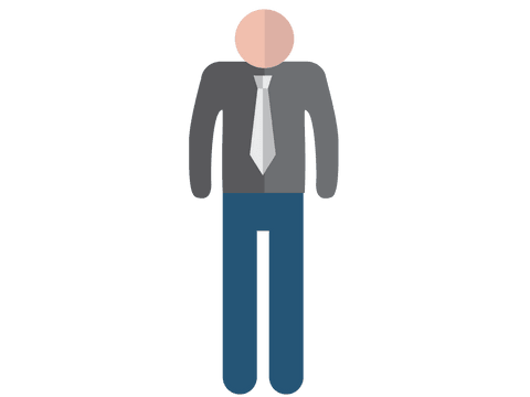 Transparent Vector of Businessman with Tie Design - Download Free Stock Videos Pikwizard.com