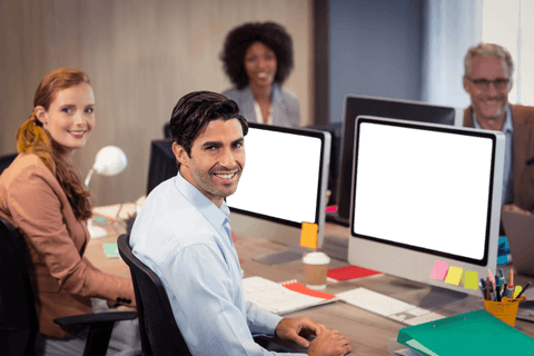 Transparent Office Meeting with Smiling Colleagues - Download Free Stock Videos Pikwizard.com