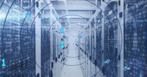 Binary Code Transitioning in Modern Data Center - Download Free Stock Images Pikwizard.com
