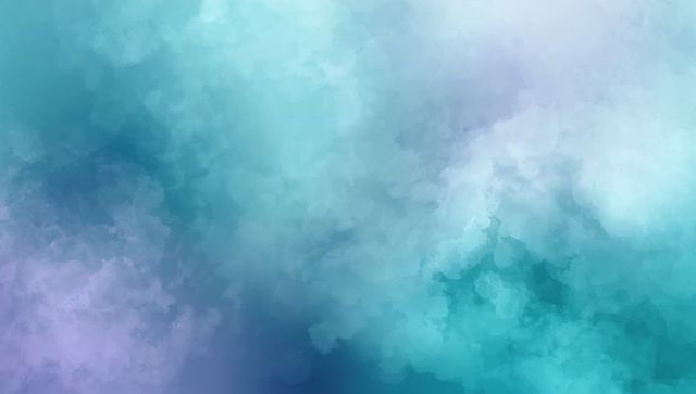 Turquoise lavender watercolor cloud wash abstract pastel gradient for modern design
