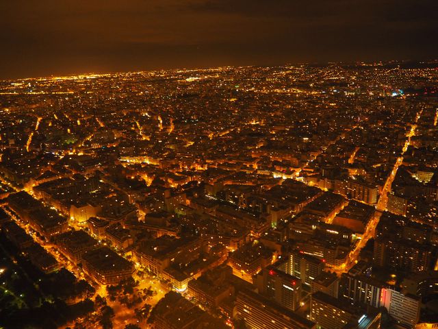 Aerial Night View of Luminous Cityscape with Countless Lights - Download Free Stock Photos Pikwizard.com