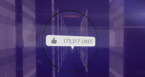 Digital Growth: Social Media Like Counter Animation