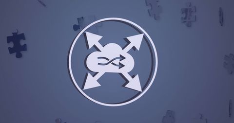 Network Connectivity Cloud Computing Icon with Puzzle Elements - Download Free Stock Images Pikwizard.com