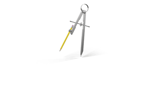 transparent drawing compass with attached pencil floating - Download Free Stock Videos Pikwizard.com