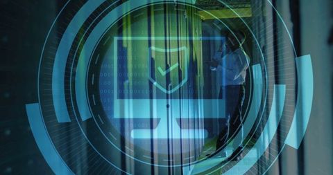 Advanced cybersecurity visualization over dedicated it professional