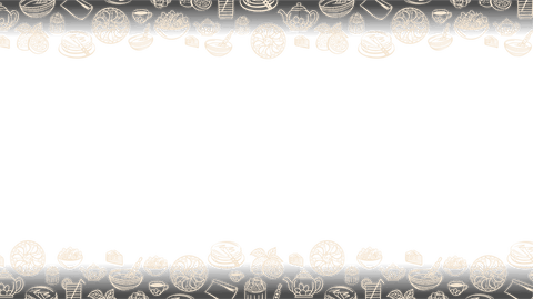 hand drawn food border with teapots and noodles on transparent background - Download Free Stock Videos Pikwizard.com