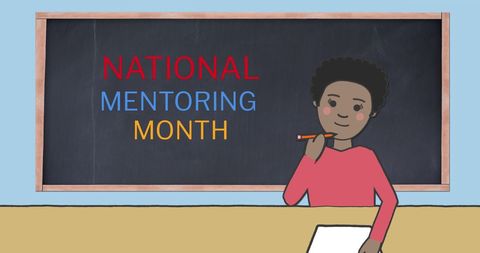 Celebrating National Mentoring Month with Thoughtful Teacher - Download Free Stock Images Pikwizard.com