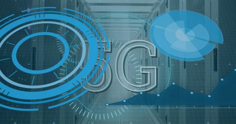 Abstract 5G Network Technology with Digital Data Overlay - Download Free Stock Images Pikwizard.com