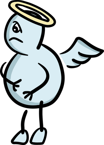 transparent angel cartoon with halo and wings - Download Free Stock Videos Pikwizard.com
