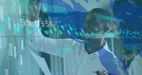 Data Analysis with Secure Financial Interface and Global Network