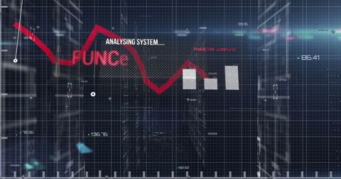 Digital Interface Displaying Data Processing Analytics on Black Background - Download Free Stock Images Pikwizard.com