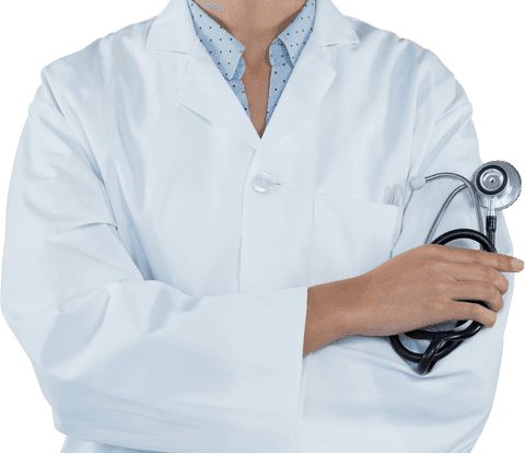 transparent medical professional holding stethoscope in lab coat - Download Free Stock Videos Pikwizard.com