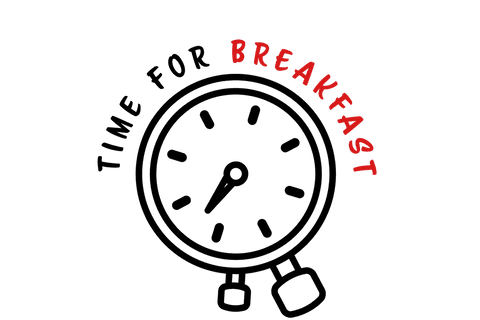 time for breakfast text transparent vector illustration - Download Free Stock Videos Pikwizard.com