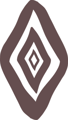 Abstract transparent diamond motif symmetrical design