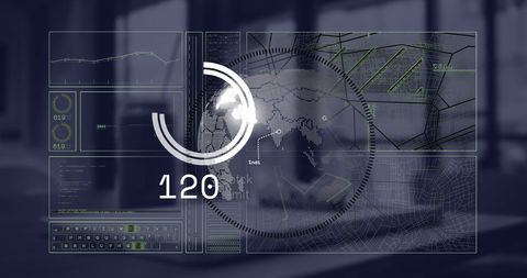 Digital Financial Data Processing Interface in Modern Office - Download Free Stock Images Pikwizard.com