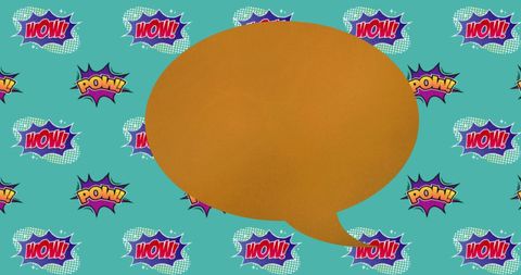 Colorful Comic Book Speech Bubble Background