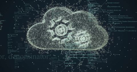 Abstract Cloud Computing and Data Processing - Download Free Stock Images Pikwizard.com