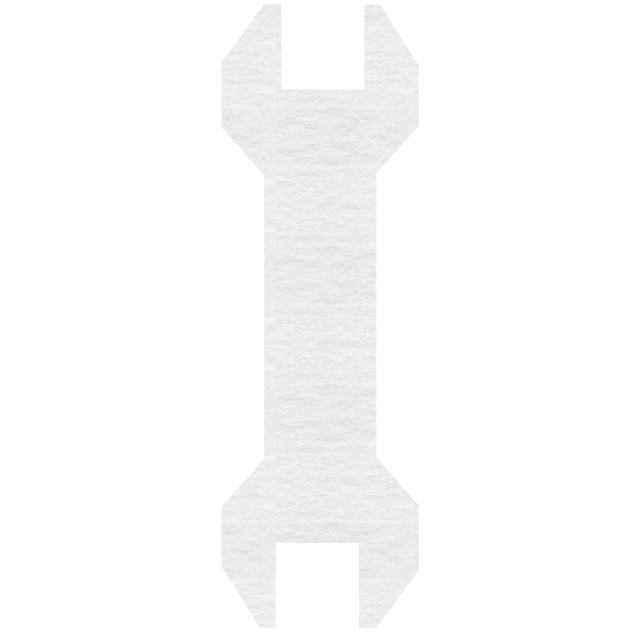 White Paper Wrench on Transparent Background - Minimalist Illustration - Download Free Stock Videos Pikwizard.com