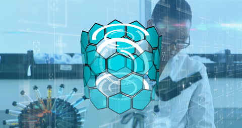 Doctor Engaged in Advanced Data Processing for Medical Research