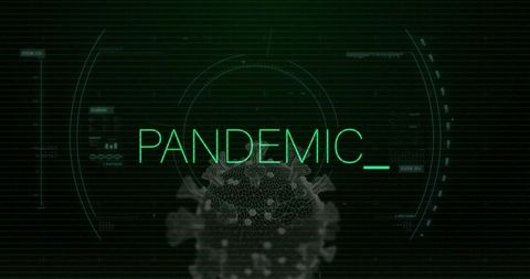 Futuristic Interface with Pandemic Theme and 3D Virus Model - Download Free Stock Images Pikwizard.com