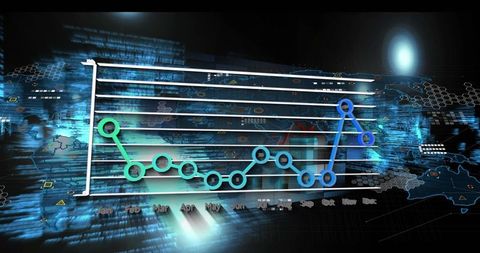 Futuristic Data Visualization with Interactive Graphs