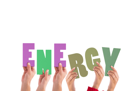 Transparent Hands Holding Colorful Word 'Energy' - Download Free Stock Videos Pikwizard.com