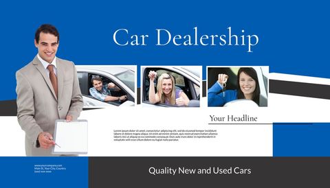 Professional Car Dealership Template for Marketing Success - Download Free Stock Templates Pikwizard.com