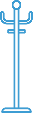 blue clothes hanger illustration on transparent background - Download Free Stock Videos Pikwizard.com