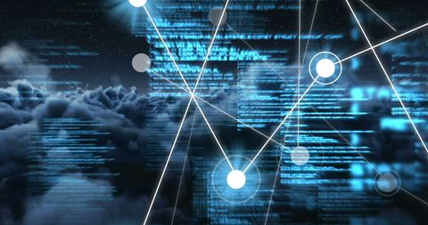 Cloud Computing and Data Networks Abstract Visualization - Download Free Stock Images Pikwizard.com