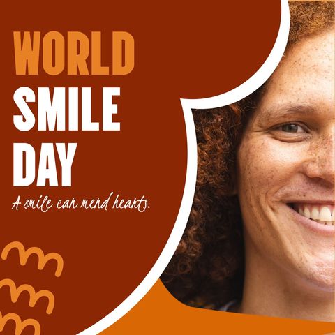 world smile day celebration cheery face - Download Free Stock Templates Pikwizard.com