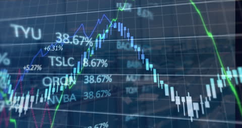 Animated Financial Data with Urban Backdrop