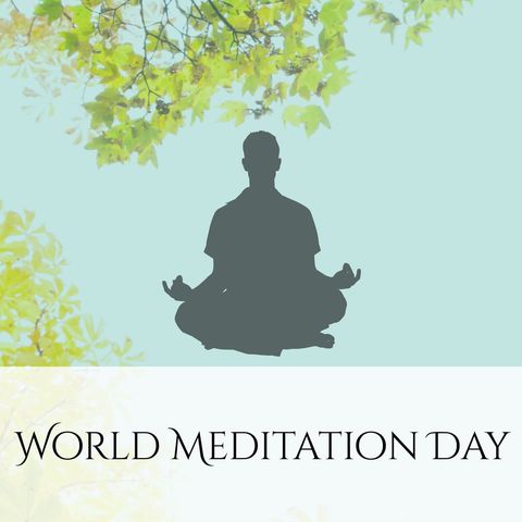 World meditation day serenity against nature