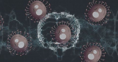 Conceptual Illustration of COVID-19 and Human Brain Connectivity