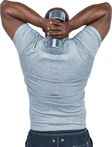 fit man holding dumbbell exercising arms transparent background - Download Free Stock Videos Pikwizard.com