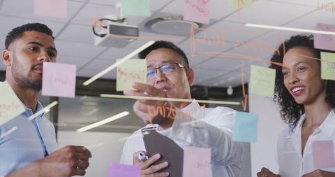 Creative Business Team Collaborating in Modern Office Setting