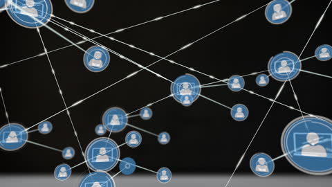 Animated Global Network Connections Technology Background
