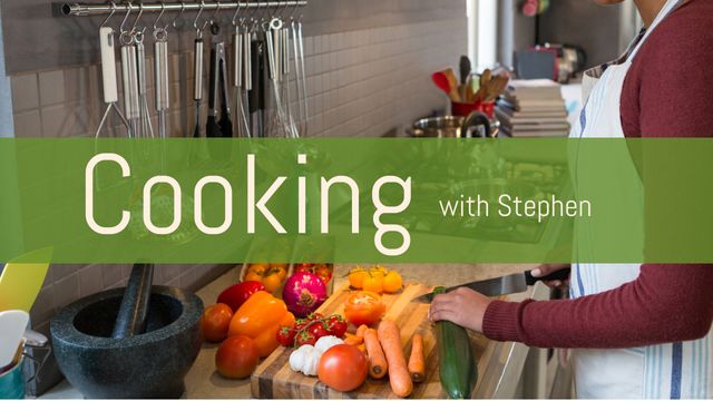 Ideal for content related to home cooking, culinary tutorials, healthy eating, and cooking shows. Great for illustrating hands-on kitchen experiences, food preparation, and promoting cooking channels or classes.