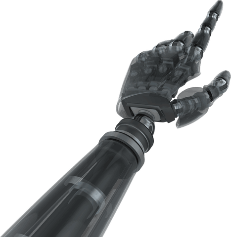 Transparent Robotic Hand Pointing in Futuristic Technology Concept - Download Free Stock Videos Pikwizard.com