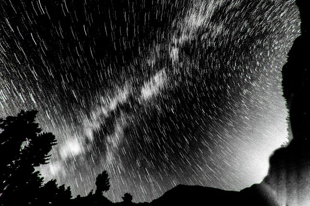 Mesmerizing Star Trails Against the Night Sky - Download Free Stock Photos Pikwizard.com