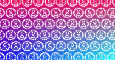 Abstract Network of Virtual People Icon Pattern - Download Free Stock Images Pikwizard.com