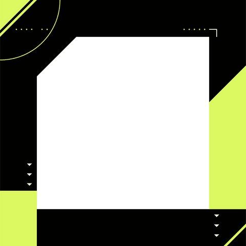 Modern minimalist geometric design with transparent background